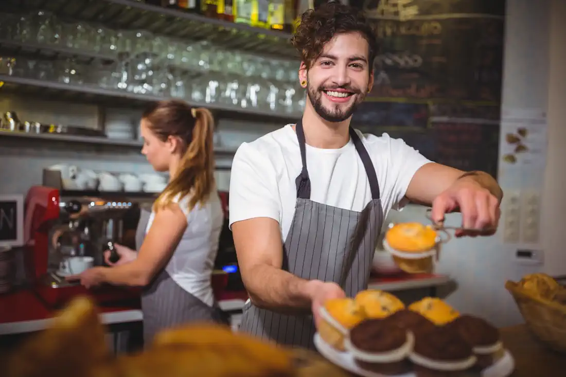 waiters working